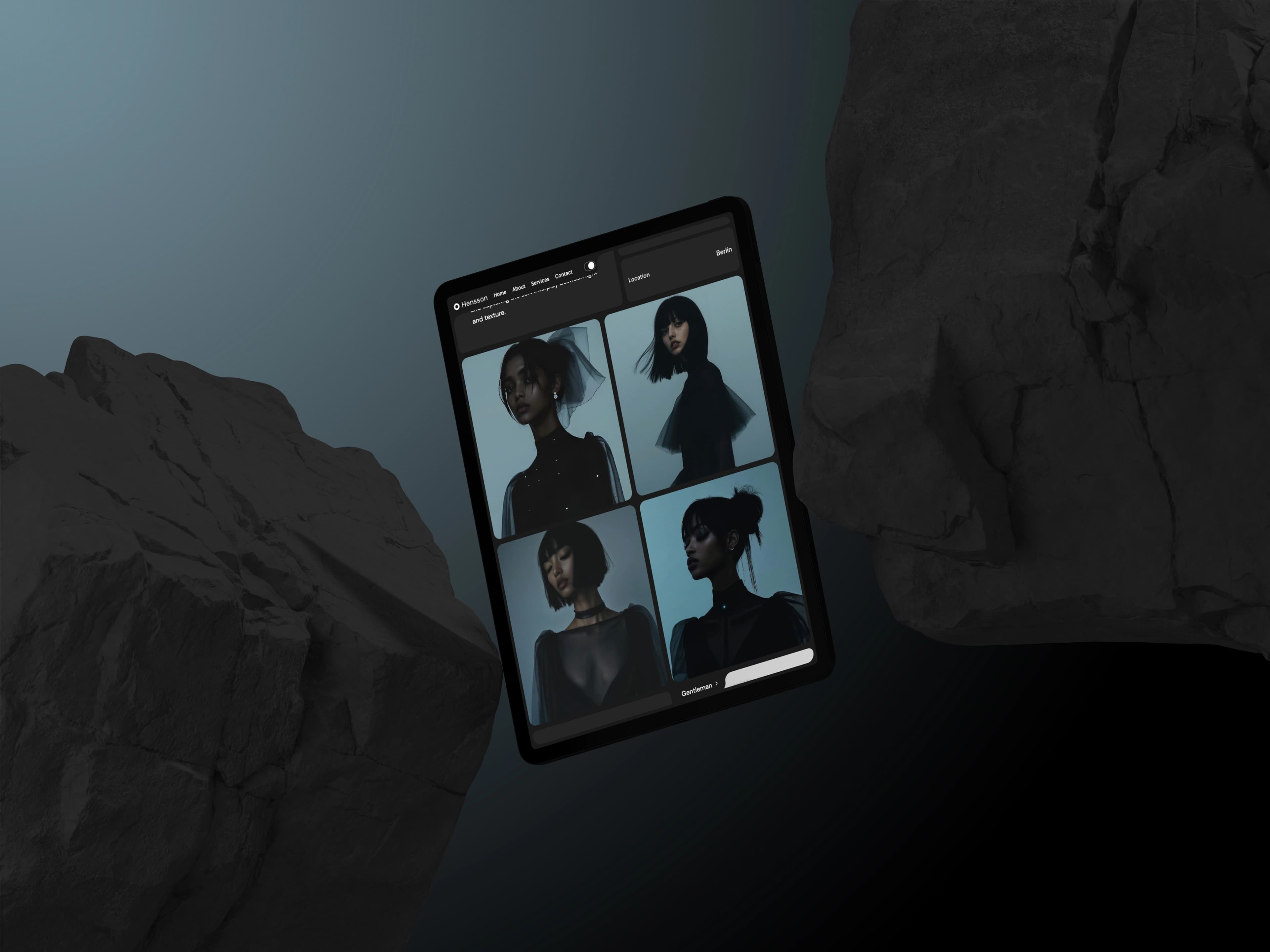 Hennson Portfolio Tablet View