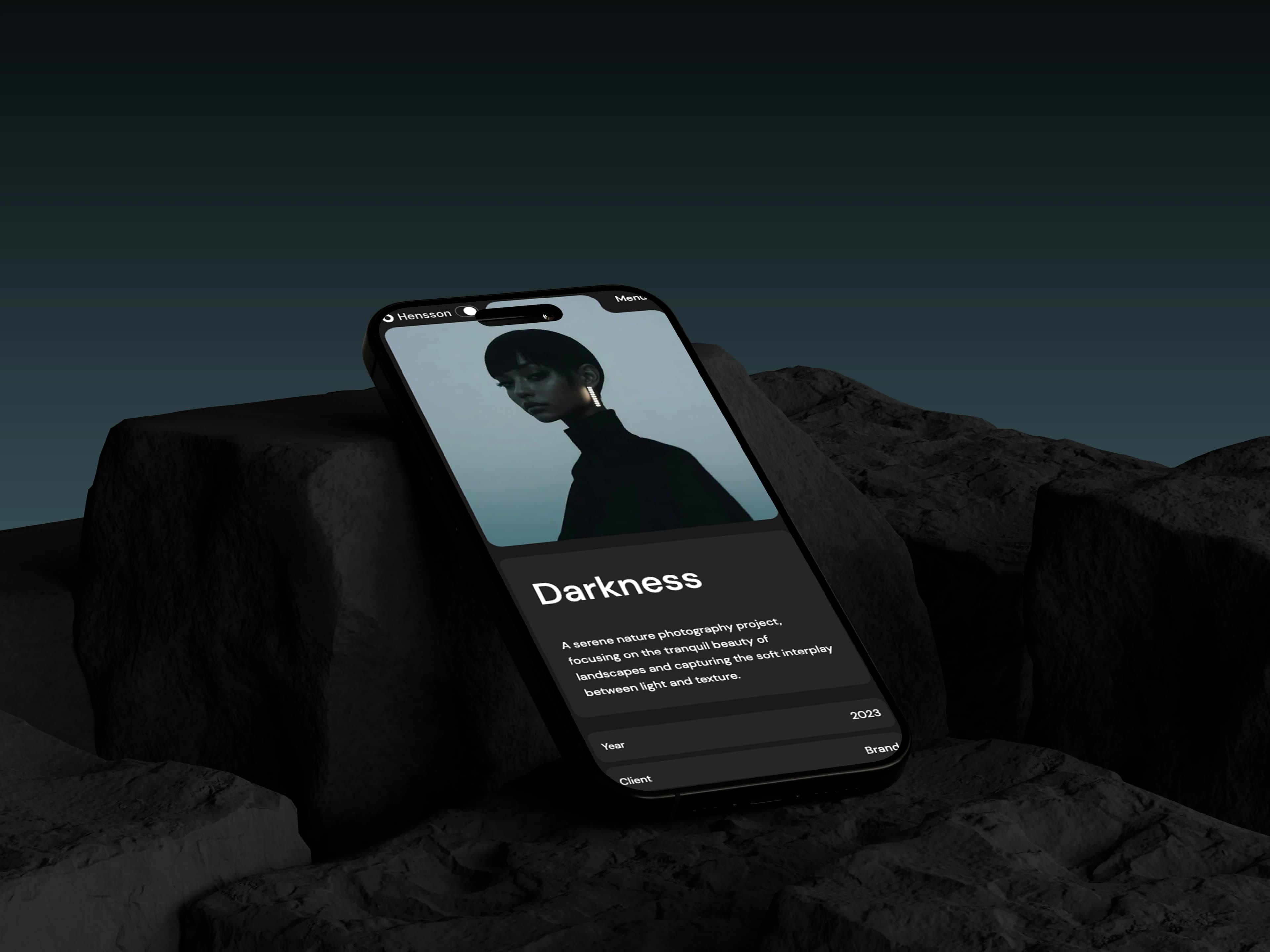 Hennson Portfolio Mobile View